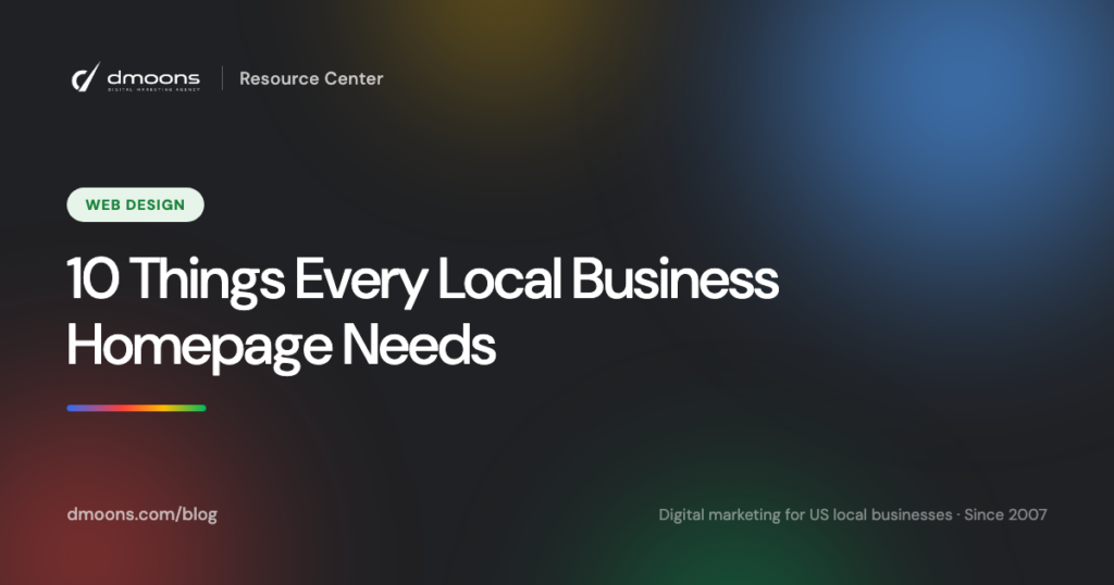 10 Things Every Local Business Homepage Needs